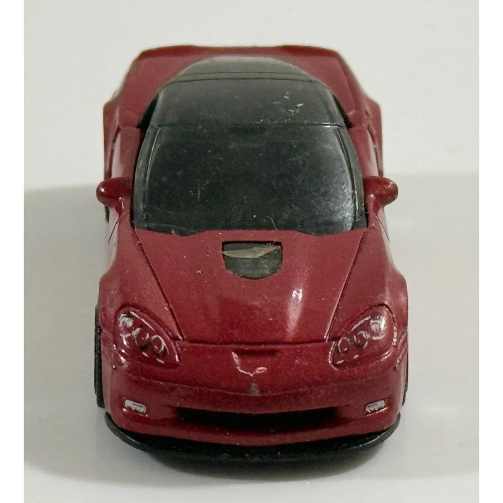 Hot Wheels Corvette ZR1 Kids 1:64 Red Die-Cast Toy Car 2008 Mattel